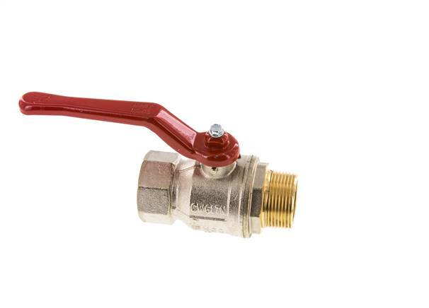 Male To Female R/Rp 1-1/4 inch 2-Way Brass Ball Valve