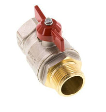 Buiten x Binnendraad R/Rp 1 inch Vlinder Handle 2-Weg Messing Kogelkraan