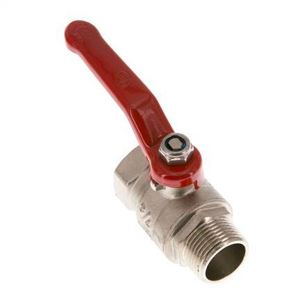 Male To Female R/Rp 3/4 inch Compact PN 25 2-Way Brass Ball Valve