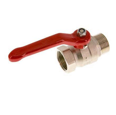 Buiten x Binnendraad R/Rp 1 inch Compacte PN 25 2-Weg Messing Kogelkraan