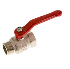 Buiten x Binnendraad R/Rp 1 inch Compacte PN 25 2-Weg Messing Kogelkraan