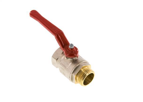 Buiten x Binnendraad G/G 1 inch Kort design 2-Weg Messing Kogelkraan