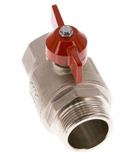 Buiten x Binnendraad G/G 1-1/4 inch Vlinder Handle Kort design 2-Weg Messing Kogelkraan