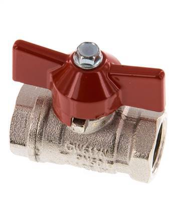 G 3/8 inch Vlinder Handle Compacte 2-Weg Messing Kogelkraan