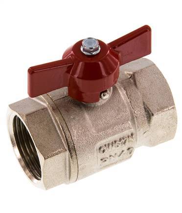 G 1 inch Butterfly Handle Compact 2-Way Brass Ball Valve
