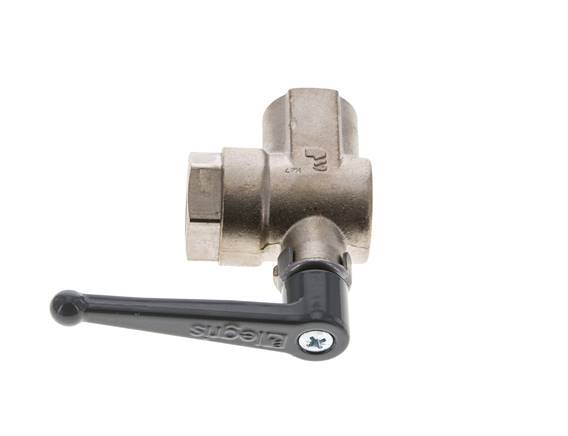 G 1/2 inch 2-Weg Haakse Kogelkraan Messing