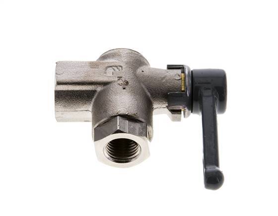 G 1/4 inch 2-Weg Haakse Kogelkraan Messing