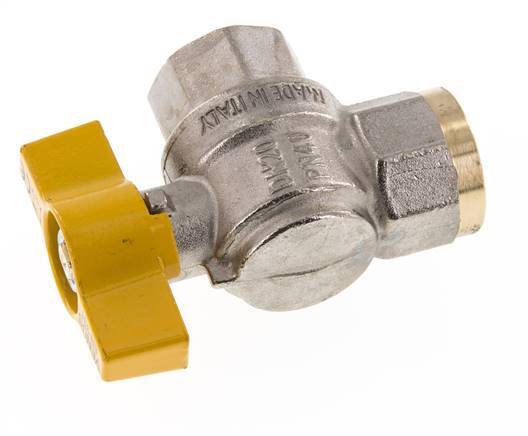 Rp 3/4 inch Gas 2-Weg Haakse Kogelkraan Messing