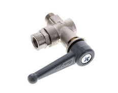 Buiten x binnendraad G/G 1/8 inch 2-Weg Haakse Kogelkraan Messing