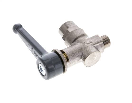 Male To Female G/G 1/8 Inch 2-Way Right Angle Brass Ball Valve