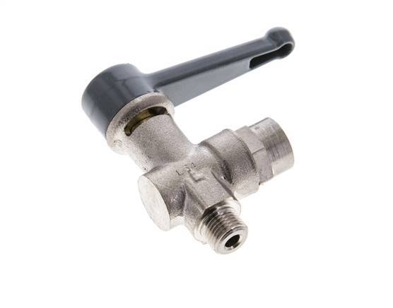 Buiten x binnendraad G/G 1/8 inch 2-Weg Haakse Kogelkraan Messing