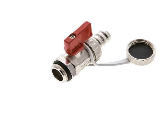 G 1/2 inch Messing 2-WayCV Vul/Aftap Kogelkraan