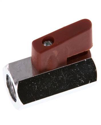 G 1/4 inch 2-Weg Messing Mini-Kogelkraan 15 Bar