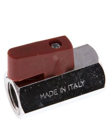 G 1/4 inch 2-Weg Messing Mini-Kogelkraan 15 Bar