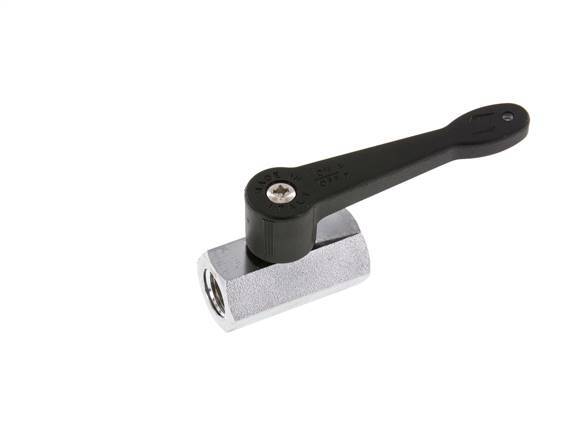G 1/4 inch 2-Weg Messing Mini-Kogelkraan Lange Hendel 15 Bar