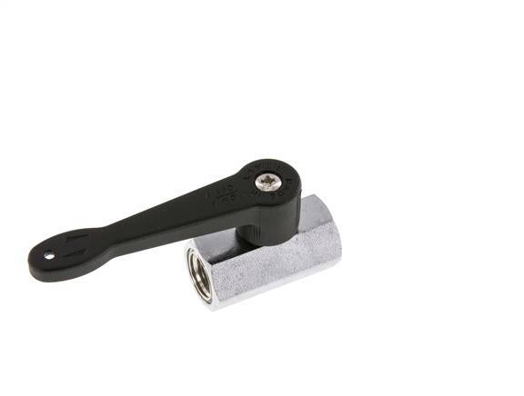 G 1/4 inch 2-Weg Messing Mini-Kogelkraan Lange Hendel 15 Bar