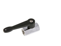G 1/4 inch 2-Weg Messing Mini-Kogelkraan Lange Hendel 15 Bar
