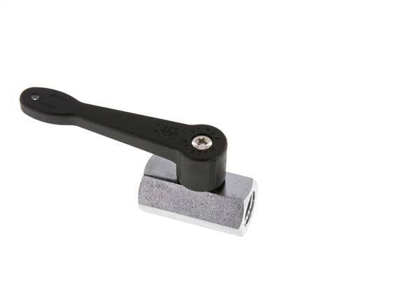 G 1/4 inch 2-Weg Messing Mini-Kogelkraan Lange Hendel 15 Bar