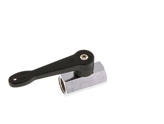 G 3/8 inch 2-Weg Messing Mini-Kogelkraan Lange Hendel 15 Bar