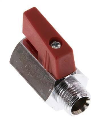 Buiten x Binnendraad G 1/4 inch 2-Weg Messing Mini-Kogelkraan 15 Bar