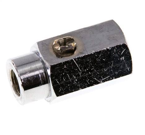 G 1/8 inch 2-Weg Messing Mini-Kogelkraan Schroevendraaier Bediend 15 Bar