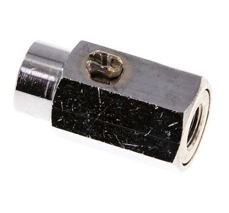 G 1/8 inch 2-Weg Messing Mini-Kogelkraan Schroevendraaier Bediend 15 Bar