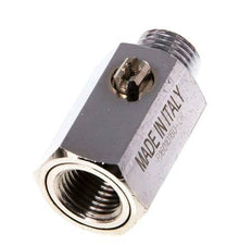 Buiten x Binnendraad G 1/4 inch 2-Weg Messing Mini-Kogelkraan Schroevendraaier Bediend 15 Bar