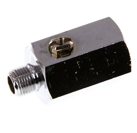 Male To Female G 1/8 inch 2-Way Brass Mini Ball Valve Screwdriver Operated 15 Bar