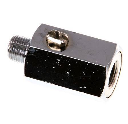 Buiten x Binnendraad G 1/8 inch 2-Weg Messing Mini-Kogelkraan Schroevendraaier Bediend 15 Bar