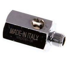 Buiten x Binnendraad G 1/8 inch 2-Weg Messing Mini-Kogelkraan Schroevendraaier Bediend 15 Bar