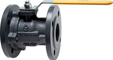 DN 100 PN 16 Cast Iron 2-Way Gas Flanged Ball Valve