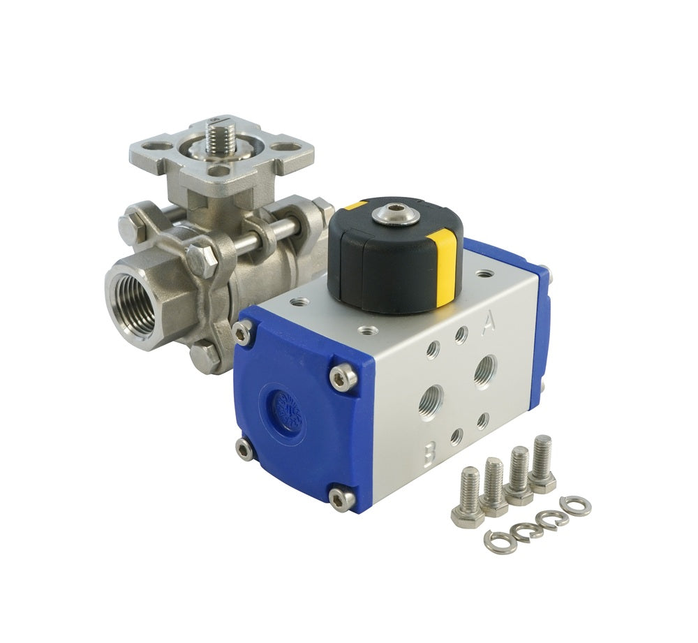 G1/2'' 2-Way Stainless Steel Pneumatic Ball Valve Spring Open - BL2SA3