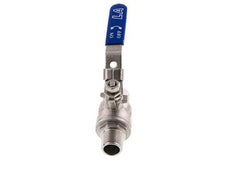 Buiten x Binnendraad R/Rp 1/2 inch PN 63 2-Weg RVS Kogelkraan