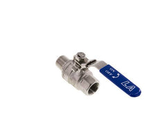 Buiten x Binnendraad R/Rp 1/2 inch PN 63 2-Weg RVS Kogelkraan