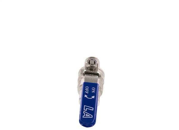 Buiten x Binnendraad R/Rp 1/2 inch PN 63 2-Weg RVS Kogelkraan