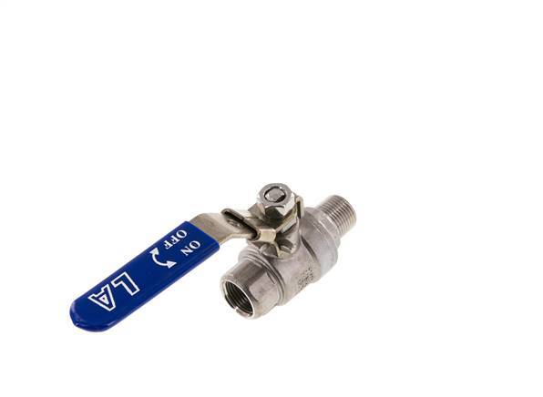 Male To Female R/Rp 3/8 inch PN 63 2-Way Stainless Steel Ball Valve