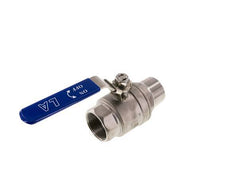 Male To Female R/Rp 1-1/2 inch PN 63 2-Way Stainless Steel Ball Valve