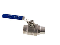 Male To Female R/Rp 1-1/2 inch PN 63 2-Way Stainless Steel Ball Valve