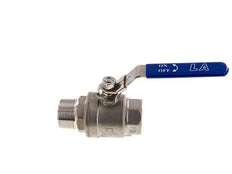 Buiten x Binnendraad R/Rp 1-1/2 inch PN 63 2-Weg RVS Kogelkraan