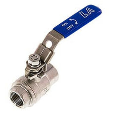 G 1/2 inch Compacte PN 63 2-Weg RVS Kogelkraan