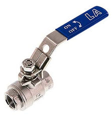 G 1/4 inch Compacte PN 63 2-Weg RVS Kogelkraan
