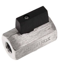 G 1/4 inch 2-Weg Rvs Mini-Kogelkraan 25 Bar