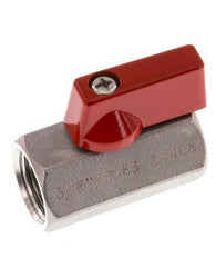 G 3/8 inch 2-Weg Rvs Mini-Kogelkraan 63 Bar