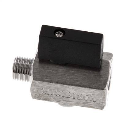 Buiten x Binnendraad G 1/4 inch 2-Weg Rvs Mini-Kogelkraan 25 Bar