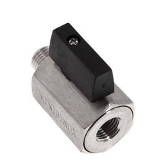 Buiten x Binnendraad G 1/4 inch 2-Weg Rvs Mini-Kogelkraan 25 Bar