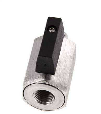 Buiten x Binnendraad G 1/4 inch 2-Weg Rvs Mini-Kogelkraan 25 Bar