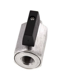 Buiten x Binnendraad G 1/4 inch 2-Weg Rvs Mini-Kogelkraan 25 Bar
