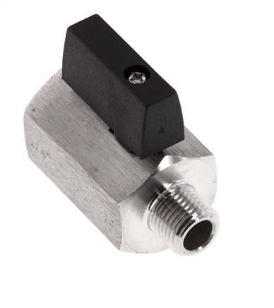 Buiten x Binnendraad G 1/4 inch 2-Weg Rvs Mini-Kogelkraan 25 Bar