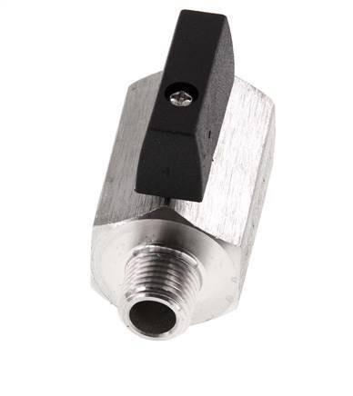 Buiten x Binnendraad G 1/4 inch 2-Weg Rvs Mini-Kogelkraan 25 Bar