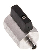 Buiten x Binnendraad G 1/8 inch 2-Weg Rvs Mini-Kogelkraan 25 Bar